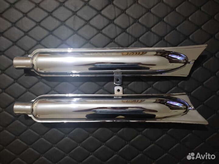 Глушители мотоцикла М72. Хром