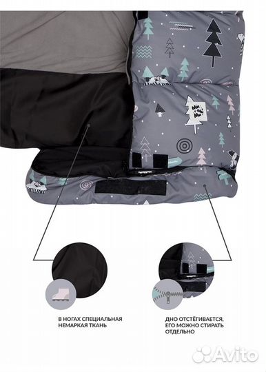 Конверт в коляску и муфта варежки