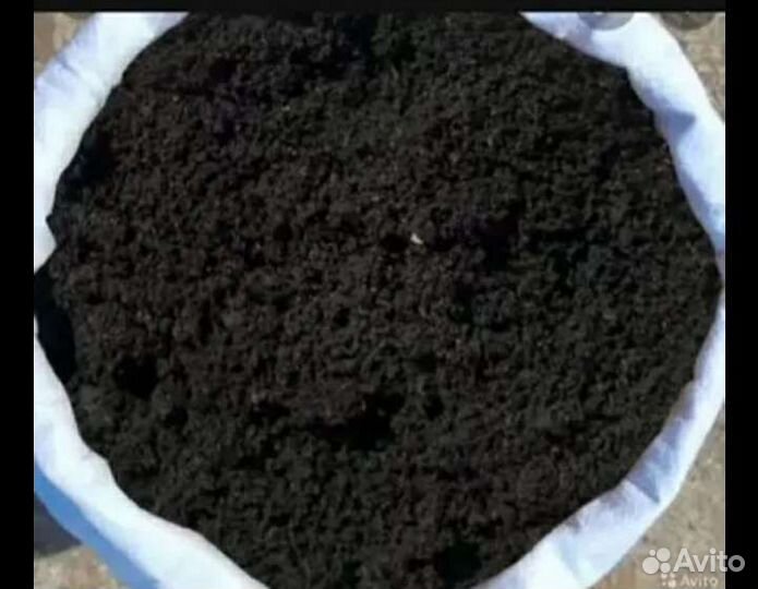 Навоз, конский, коровий - чернозем в мешках