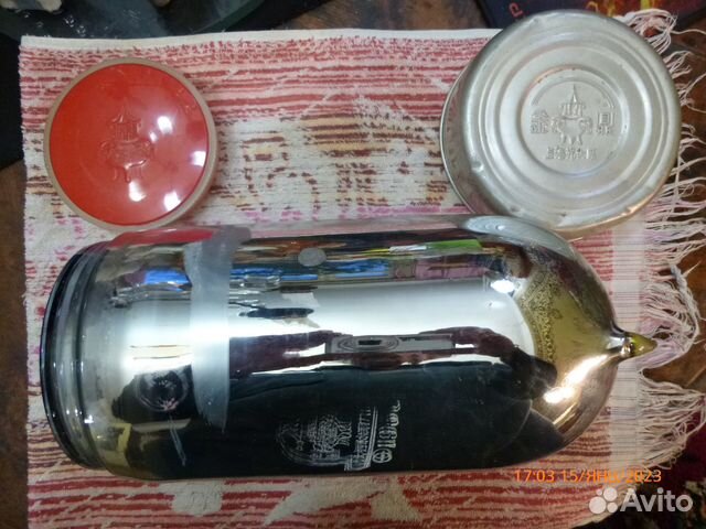 Стеклянная колба для термоса. Китай времён СССР