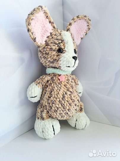 Вязаная игрушка Корги