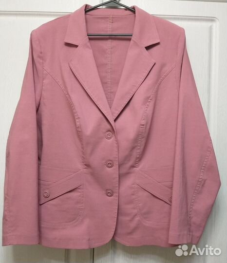 Жакет пиджак без подкладки р.54
