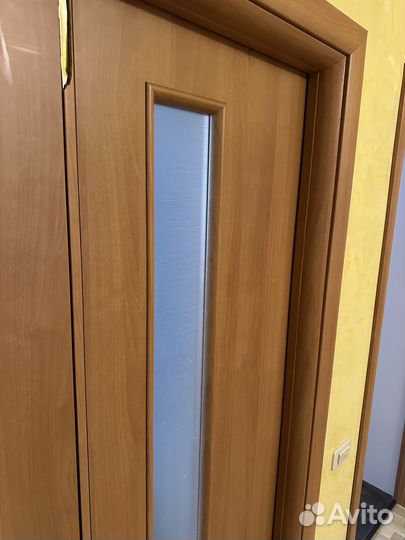 Двойная межкомнатгая дверь с коробкой