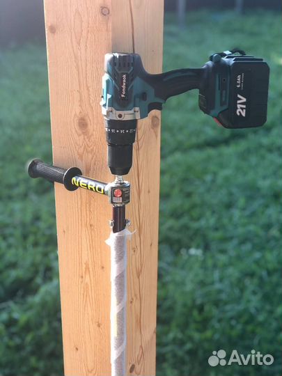 Электробур-шуруповерт для рыбалки nero