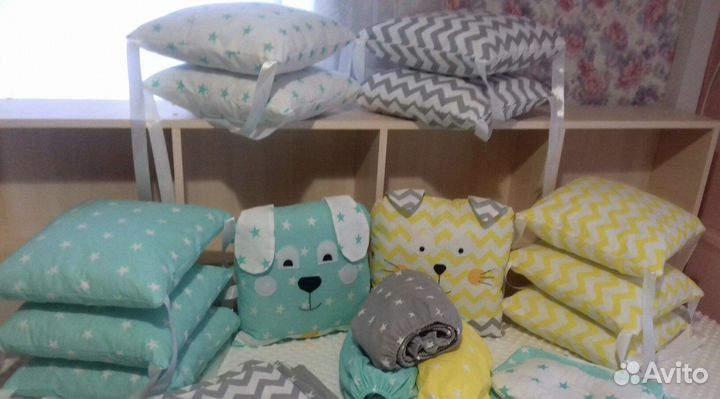 Бортики в детскую кроватку