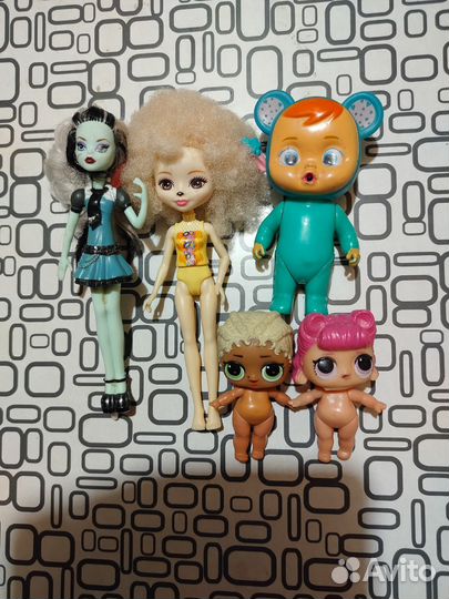 Кукла Барби мягкие игрушки пакетом