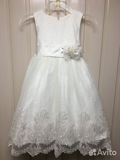 Платье нарядное для девочки Perlitta айвори