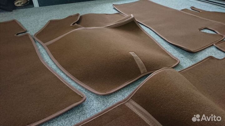 Автоковрики для газ-21-3, коричневые