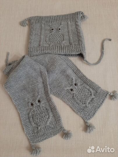 Комплект шапка и шарф детский