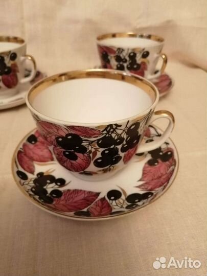 Чайная пара гигант лфз чёрная смородина СССР