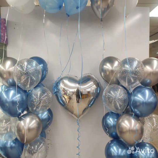 Гелиевые шары, воздушные шары, Оформление шарами