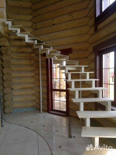 Лестница в дом. Металлокаркас