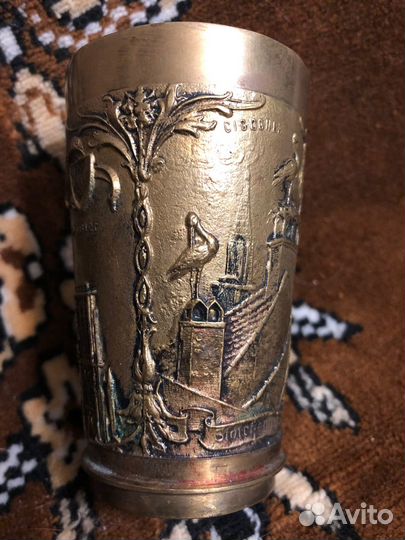 Стакан № 30. Старинный оловянный стакан