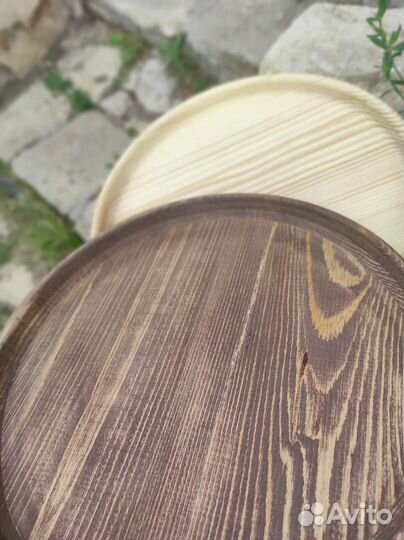 Поднос, тарелка из дерева
