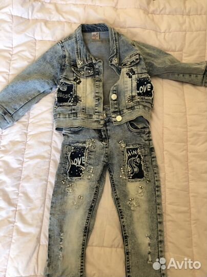 Джинсовый комплект для девочки