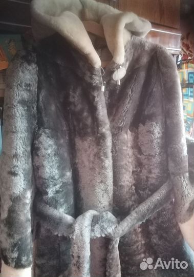 Шуба мутовая большого размера и роста