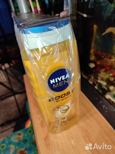 Гель для душа nivea men boost 3 в 1