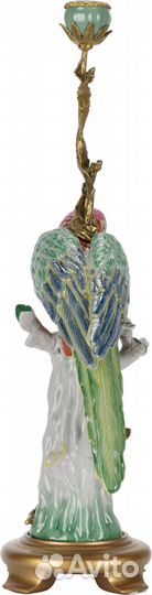 Подсвечник фарфор, бронза зеленый Glasar HFX1970