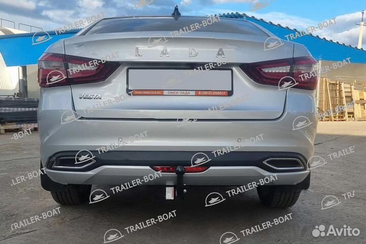 Фаркоп Лада Веста 22-нв рест. рама и крюк-шар, 50мм 49149