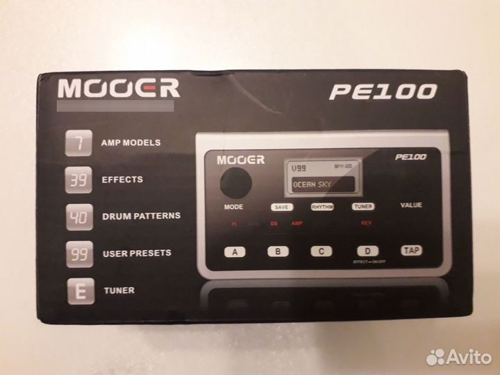 Новые гитарные процессоры Mooer PE100