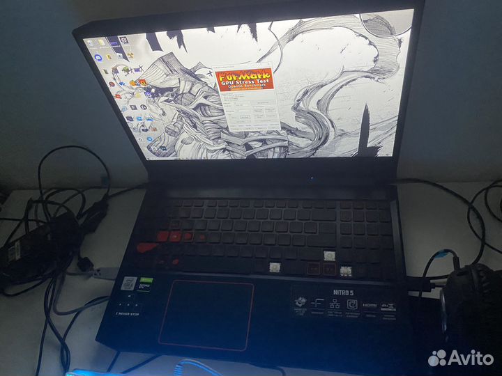 Ноутбук acer nitro 5 GTX 1650 Ti i5 1100H