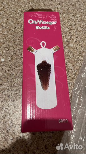 Стеклянный сосуд для масла и соусов