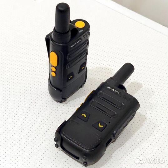 Легкая рация с наушником, комплект 2 штуки