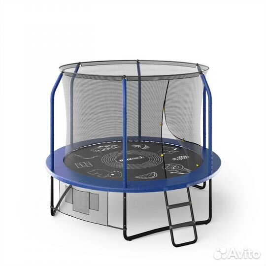 Батут unix Line supreme game 12 ft (Blue)