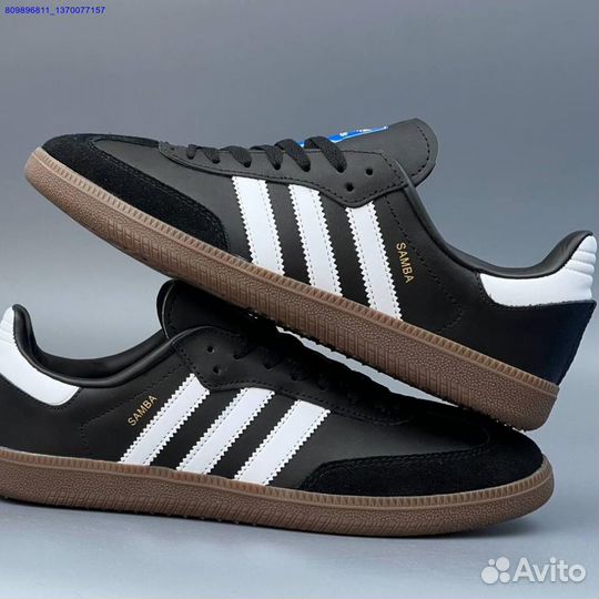 Кроссовки Adidas Samba Black (Арт.62998)