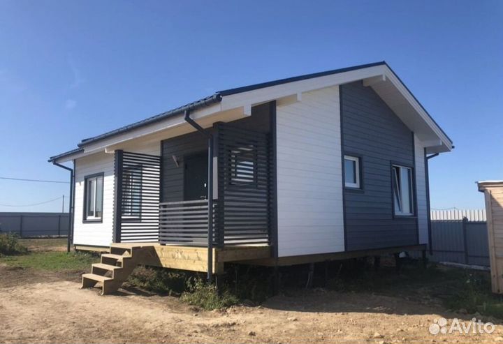 Каркасный дом 78.8м2