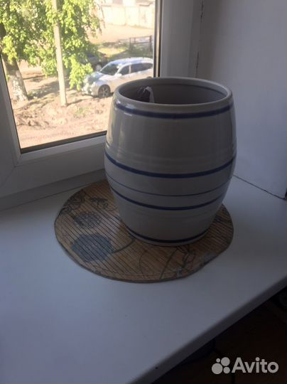 Бочка керамический СССР обьем 9л. Без крышки