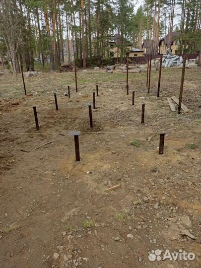 Монтаж свай в труднодостуных местах