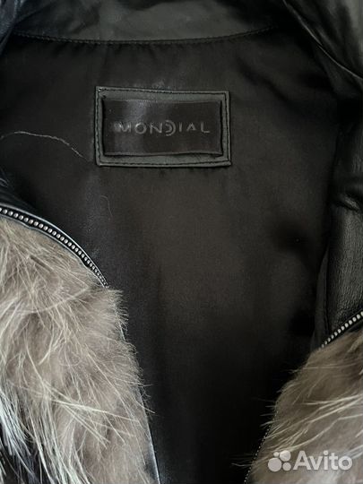 Кожаная куртка натуральная с натуральным мехом