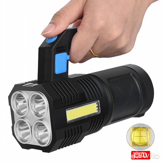 Фонарь акк. smiling shark 857A Black