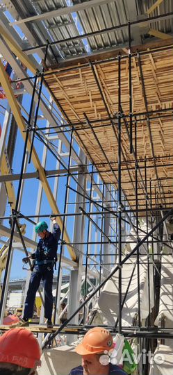Монтаж строительных лесов