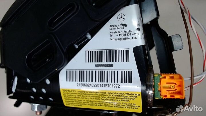 Подушка безопасности в сиденье Mercedes E W212, 20