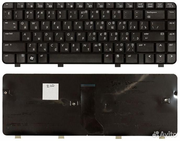 Клавиатура для ноутбука HP Pavilion DV4-1000 черна