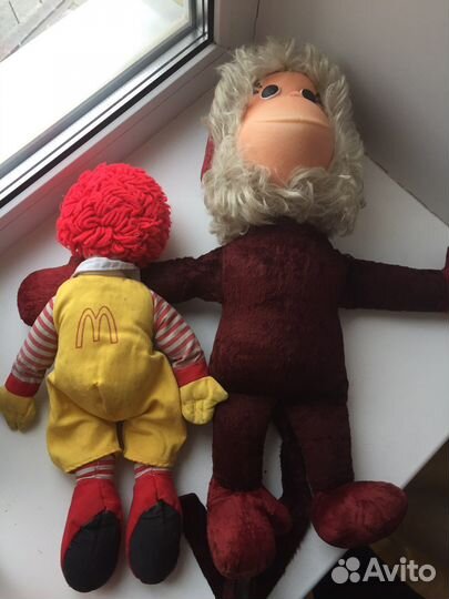 Обезьяна плюшевая СССР