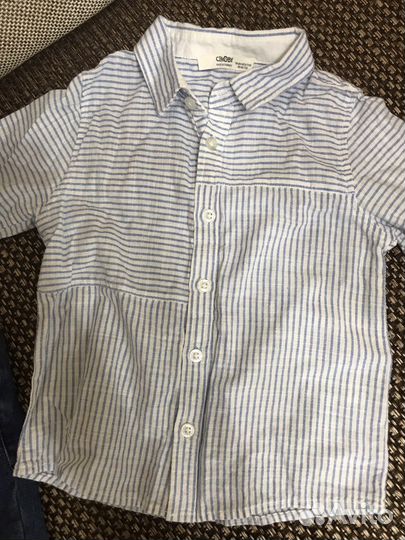 Рубашка и джинсы от 9м до 12м