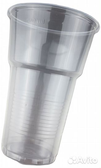 Пластиковые стаканы 500 мл прозрачные 6 шт