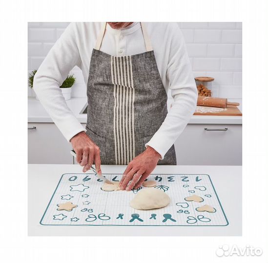Коврик для выпечки 41х31(61х46) Икеа Бактрадитион