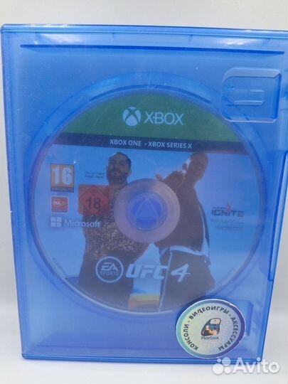 UFC 4 xbox one (б/у, англ.) без обложки