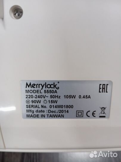 Оверлок Merrylock 5550A