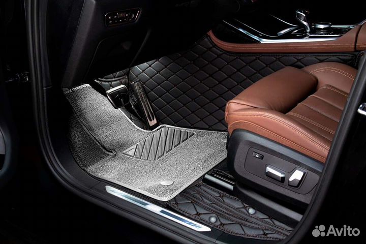 3D Коврики KIA Mohave из Экокожи