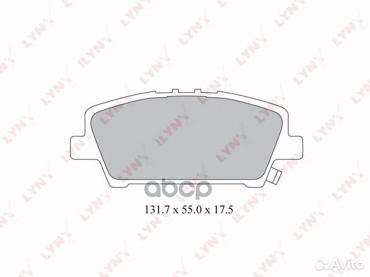 Колодки тормозные дисковые перед BD3427 LYN