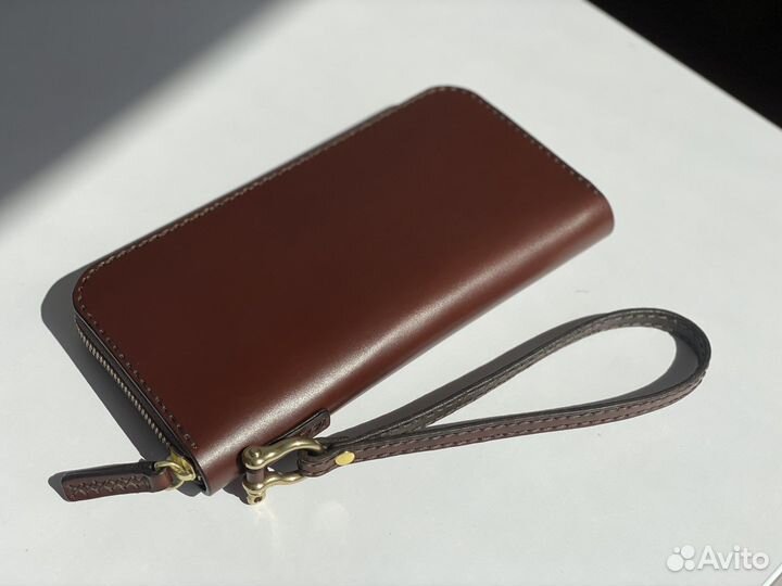 Мужской кожаный клатч ручная работа