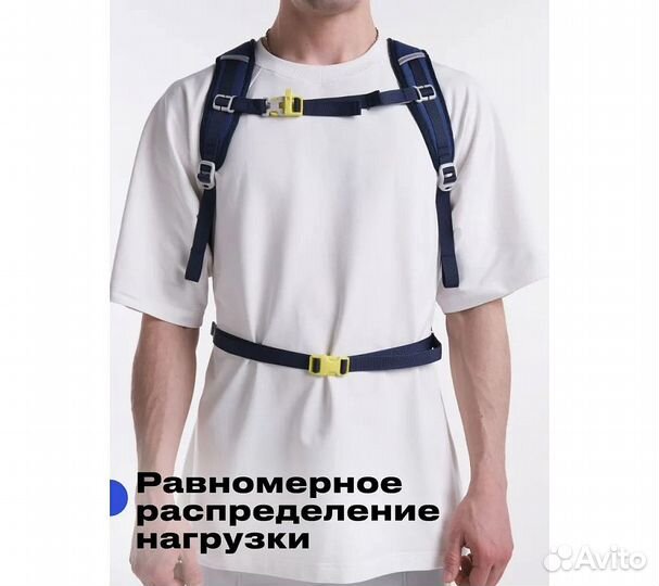 Рюкзак походный RoadLike Outdoor 25л, синий