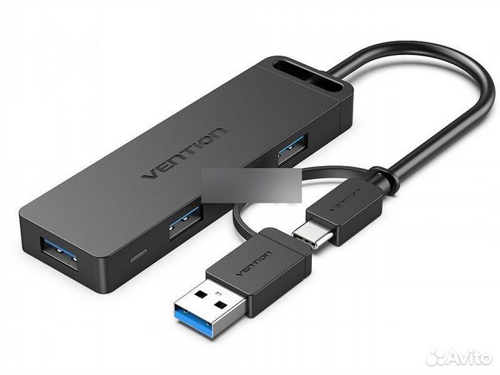 Хаб USB Vention USB-C / USB 3.0 - 4xUSB 3.0 OT