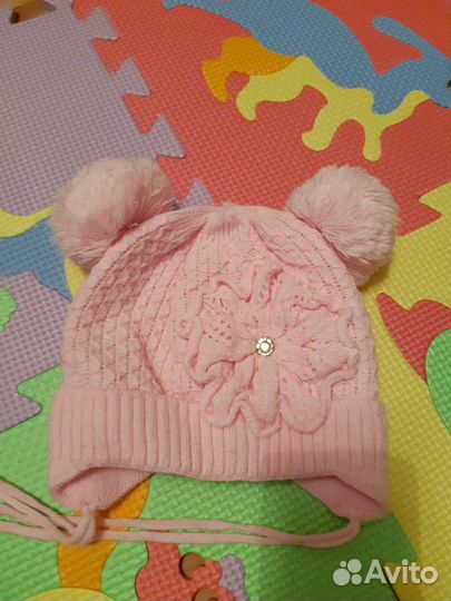 Детская демисезонная шапочка р 46-48