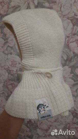 Шапка шлем (весна, осень), 0-3 месяцев